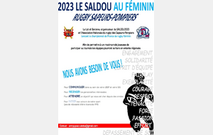 # 2023 - RUGBY AU FEMININ  #